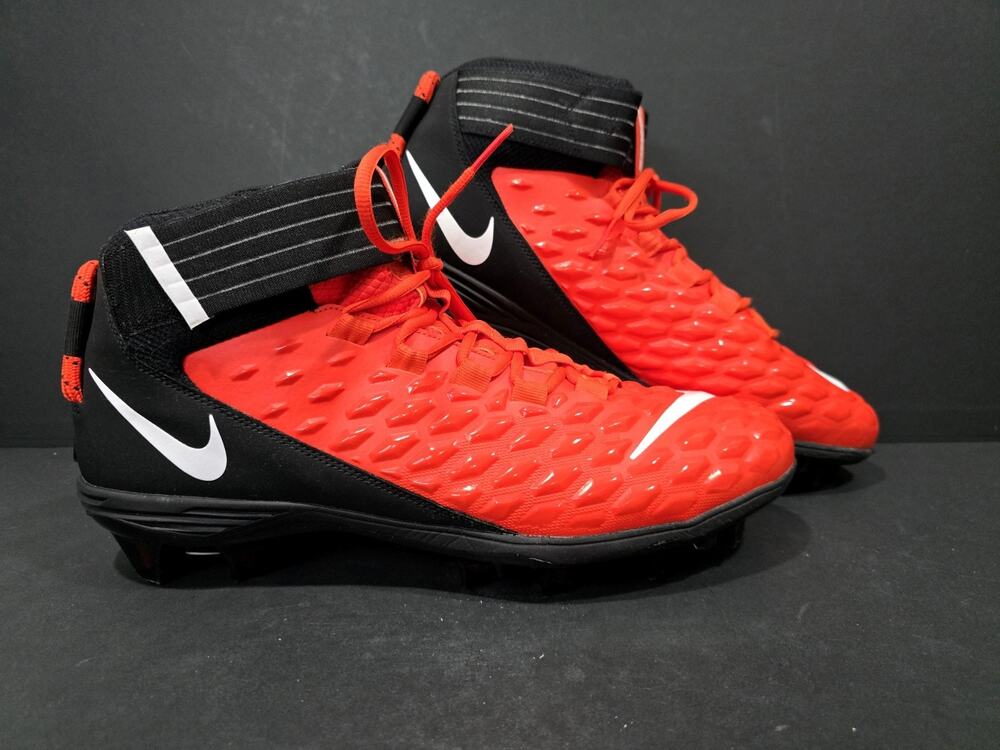 Nike Force Savage Pro 2 Football Cleats Men’s Size 16 Orange Black AH4000-801